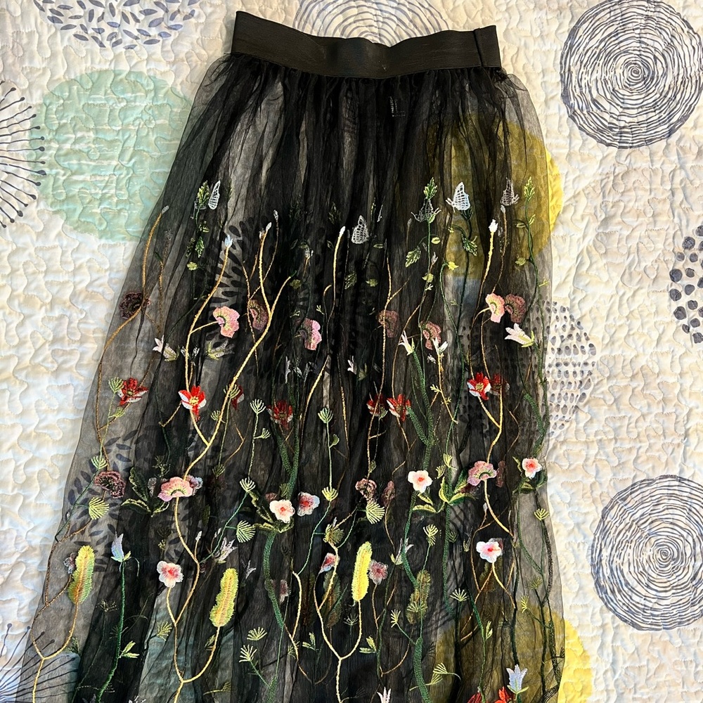 Mesh skirt cover up